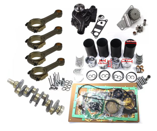 Engine Rebuild Kit Crankshaft Conrods Water Oil Pump CumminsCummins B3.3 Komatsu