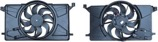 Ventilador de radiador Ford 1690949; 1740023; 8V618C607FB; 8V618C607FC; BV618C607KC; BV6Z8C607K; CV618C607BA; X60115025B