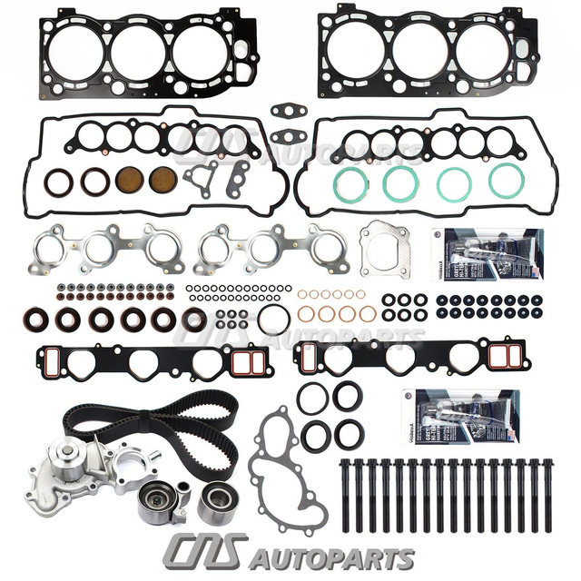 Head Gasket Set Bolts Timing Belt Water Pump Toyota 95-04 Toyota Tacoma 3.4L